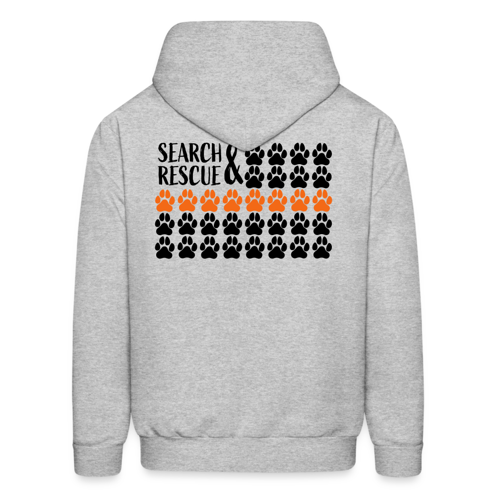 K9s Lead the Way - SAR - Men's Hoodie - heather gray