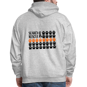 K9s Lead the Way - SAR - Men's Hoodie - heather gray