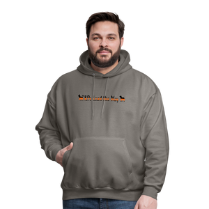 K9s Lead the Way - SAR - Men's Hoodie - asphalt gray