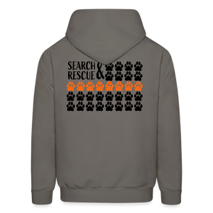 K9s Lead the Way - SAR - Men's Hoodie - asphalt gray