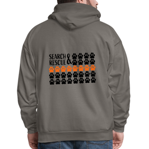 K9s Lead the Way - SAR - Men's Hoodie - asphalt gray