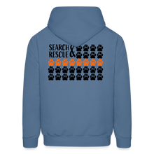 Load image into Gallery viewer, K9s Lead the Way - SAR - Men&#39;s Hoodie - denim blue
