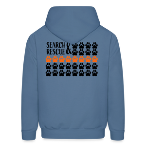 K9s Lead the Way - SAR - Men's Hoodie - denim blue