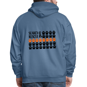 K9s Lead the Way - SAR - Men's Hoodie - denim blue