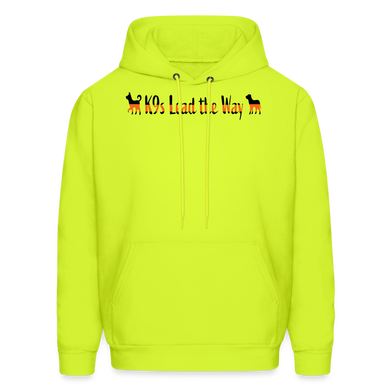 K9s Lead the Way - SAR - Men's Hoodie - safety green