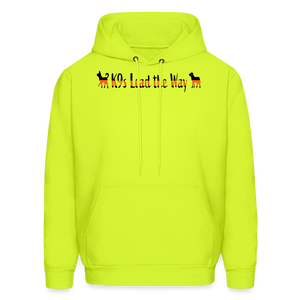 K9s Lead the Way - SAR - Men's Hoodie - safety green