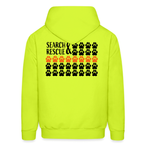 K9s Lead the Way - SAR - Men's Hoodie - safety green