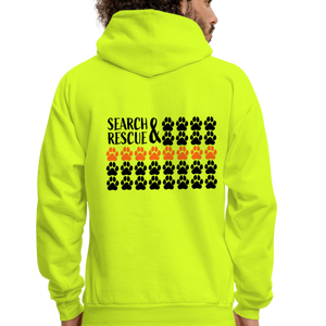 K9s Lead the Way - SAR - Men's Hoodie - safety green