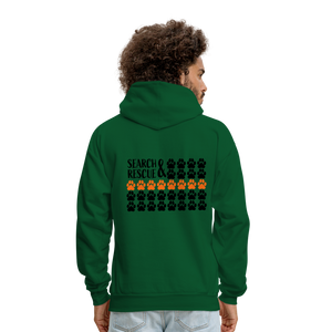 K9s Lead the Way - SAR - Men's Hoodie - forest green