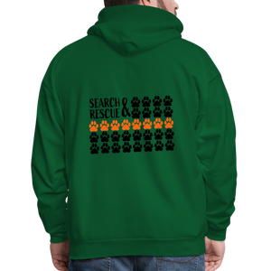 K9s Lead the Way - SAR - Men's Hoodie - forest green