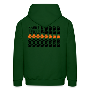 K9s Lead the Way - SAR - Men's Hoodie - forest green