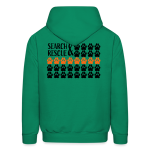 K9s Lead the Way - SAR - Men's Hoodie - kelly green