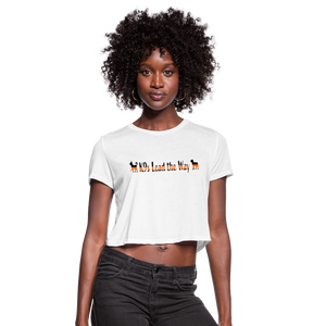 K9s Lead the Way - SAR - Women's Cropped T-Shirt - white