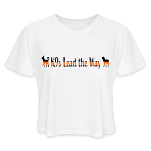 K9s Lead the Way - SAR - Women's Cropped T-Shirt - white