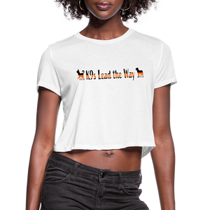 K9s Lead the Way - SAR - Women's Cropped T-Shirt - white