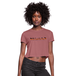 K9s Lead the Way - SAR - Women's Cropped T-Shirt - mauve