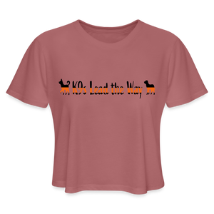 K9s Lead the Way - SAR - Women's Cropped T-Shirt - mauve