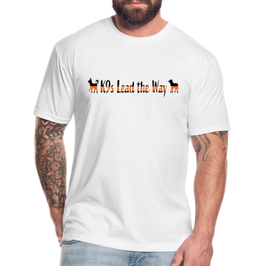 K9s Lead the Way - SAR - Fitted Cotton/Poly T-Shirt by Next Level - white