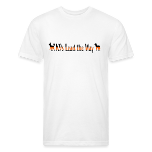 K9s Lead the Way - SAR - Fitted Cotton/Poly T-Shirt by Next Level - white