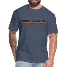 Load image into Gallery viewer, K9s Lead the Way - SAR - Fitted Cotton/Poly T-Shirt by Next Level - heather navy
