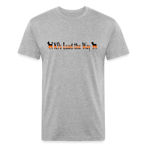 K9s Lead the Way - SAR - Fitted Cotton/Poly T-Shirt by Next Level - heather gray