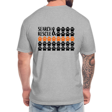 Load image into Gallery viewer, K9s Lead the Way - SAR - Fitted Cotton/Poly T-Shirt by Next Level - heather gray
