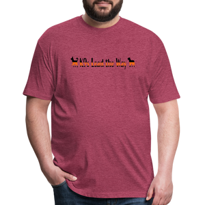 K9s Lead the Way - SAR - Fitted Cotton/Poly T-Shirt by Next Level - heather burgundy