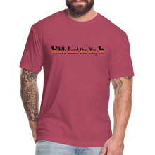 Load image into Gallery viewer, K9s Lead the Way - SAR - Fitted Cotton/Poly T-Shirt by Next Level - heather burgundy
