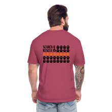 Load image into Gallery viewer, K9s Lead the Way - SAR - Fitted Cotton/Poly T-Shirt by Next Level - heather burgundy
