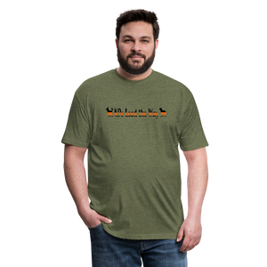 K9s Lead the Way - SAR - Fitted Cotton/Poly T-Shirt by Next Level - heather military green