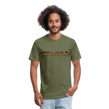 Load image into Gallery viewer, K9s Lead the Way - SAR - Fitted Cotton/Poly T-Shirt by Next Level - heather military green
