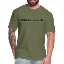 Load image into Gallery viewer, K9s Lead the Way - SAR - Fitted Cotton/Poly T-Shirt by Next Level - heather military green
