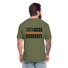 Load image into Gallery viewer, K9s Lead the Way - SAR - Fitted Cotton/Poly T-Shirt by Next Level - heather military green
