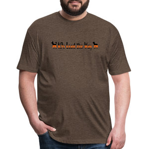 K9s Lead the Way - SAR - Fitted Cotton/Poly T-Shirt by Next Level - heather espresso