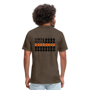 K9s Lead the Way - SAR - Fitted Cotton/Poly T-Shirt by Next Level - heather espresso