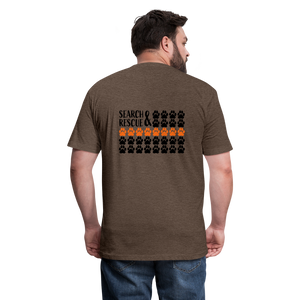 K9s Lead the Way - SAR - Fitted Cotton/Poly T-Shirt by Next Level - heather espresso