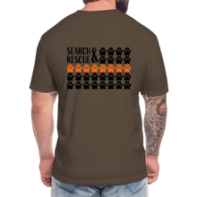 Load image into Gallery viewer, K9s Lead the Way - SAR - Fitted Cotton/Poly T-Shirt by Next Level - heather espresso
