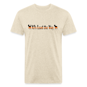 K9s Lead the Way - SAR - Fitted Cotton/Poly T-Shirt by Next Level - heather cream