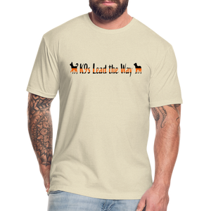 K9s Lead the Way - SAR - Fitted Cotton/Poly T-Shirt by Next Level - heather cream