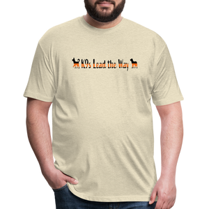 K9s Lead the Way - SAR - Fitted Cotton/Poly T-Shirt by Next Level - heather cream