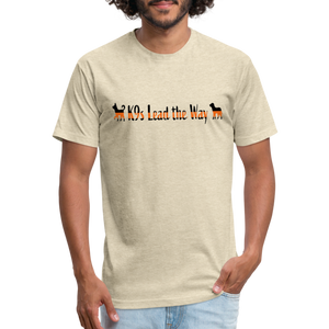 K9s Lead the Way - SAR - Fitted Cotton/Poly T-Shirt by Next Level - heather cream