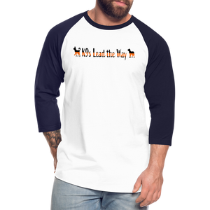 K9s Lead the Way - SAR - Baseball T-Shirt - white/navy