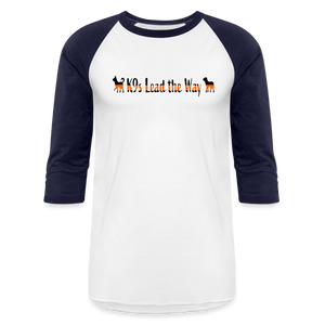K9s Lead the Way - SAR - Baseball T-Shirt - white/navy