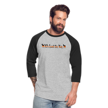 Load image into Gallery viewer, K9s Lead the Way - SAR - Baseball T-Shirt - heather gray/black
