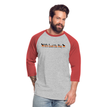 Load image into Gallery viewer, K9s Lead the Way - SAR - Baseball T-Shirt - heather gray/red
