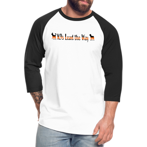 K9s Lead the Way - SAR - Baseball T-Shirt - white/black