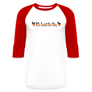 K9s Lead the Way - SAR - Baseball T-Shirt - white/red