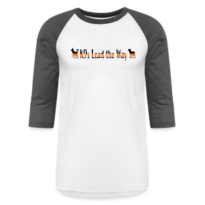 K9s Lead the Way - SAR - Baseball T-Shirt - white/charcoal