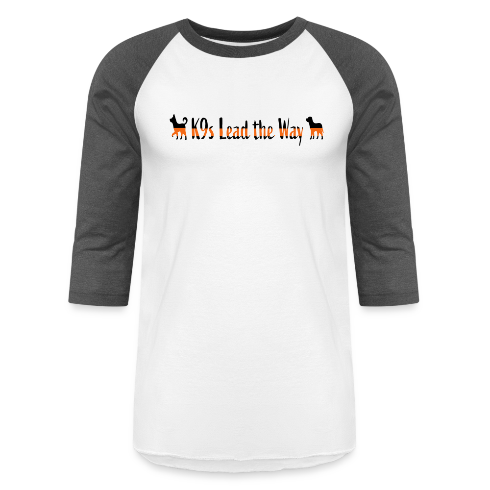 K9s Lead the Way - SAR - Baseball T-Shirt - white/charcoal