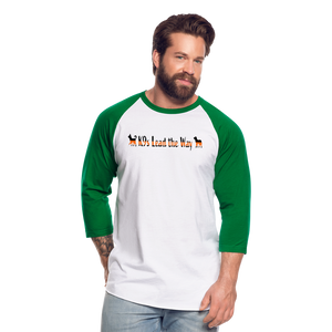 K9s Lead the Way - SAR - Baseball T-Shirt - white/kelly green